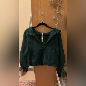 Lululemon Storm Teal Scuba Oversized Half-Zip hoodie